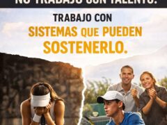 NO TRABAJO CON TALENTO. TRABAJO CON SISTEMAS QUE PUEDEN SOSTENER TALENTO.