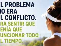 El problema no era el conflicto. Era sentir que tenía que funcionar todo el tiempo
