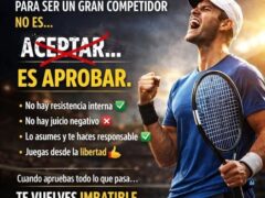 Una de las claves mentales para ser un gran competidor no es aceptar… es aprobar