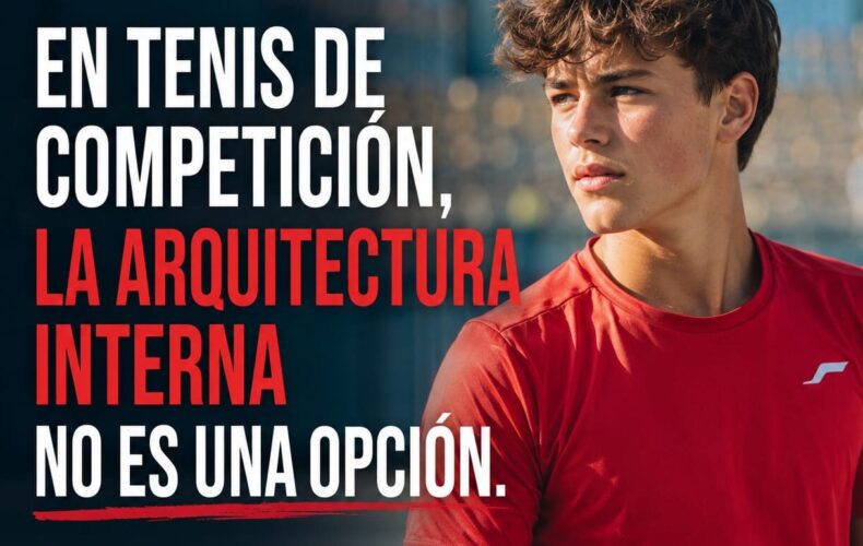 En el tenis de competición, la arquitectura interna no es una opción