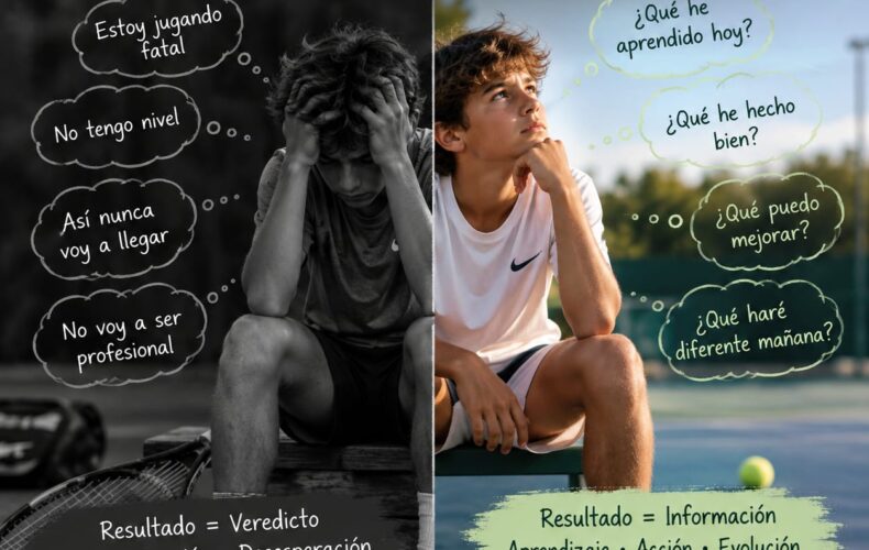 ¿Un resultado o un veredicto? El error mental que puede bloquear la evolución de un tenista