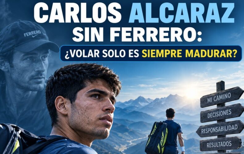 Carlos Alcaraz sin Ferrero: ¿volar solo es siempre madurar?